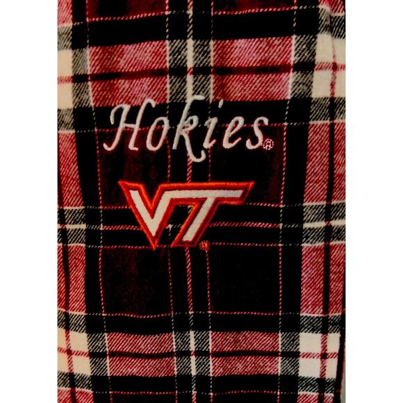 Virginia Tech Hokies Ladies Flannel Pajama Bottoms Size Med Football PJ'S - Picture 2 of 7